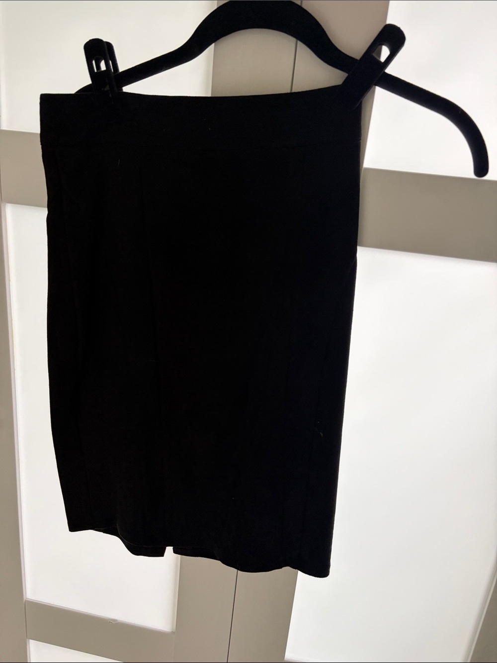 bebe suede Black Pencil Skirt